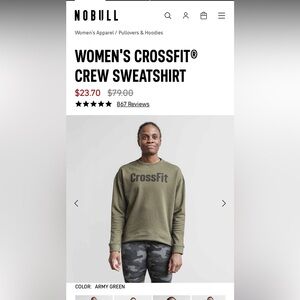 NOBULL Women’s Crossfit Crew Neck Sweater
